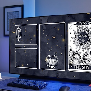 20 Celestials Wallpaper for Mac and Window | Dreamy Desktop organizer with Icon Folder