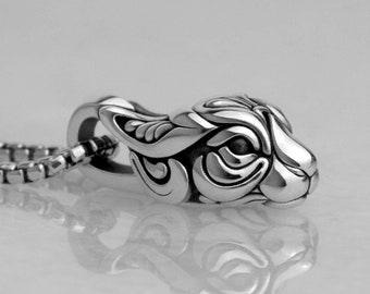 Silver Lucky Rabbit Pendant | Silver Hare Necklace | Cute Bunny Charm | Year of the Rabbit gift