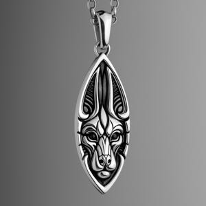 Anubis Egyptian God Pendant Necklace