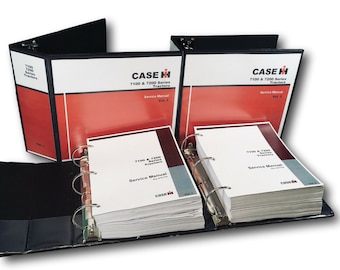 Case Ih 7100 7200 Series Tractors Service Manual Repair Shop Technical Book Set