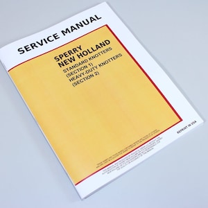 New Holland 273 276 277 275 Square Baler Knotter Service Repair Shop Manual