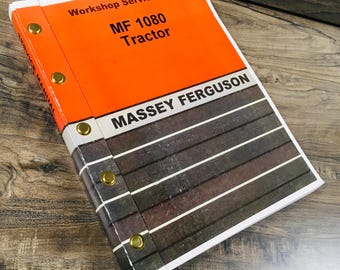 Massey Ferguson Mf 1080 Tractor Service Repair Shop Manual Technical Workshop
