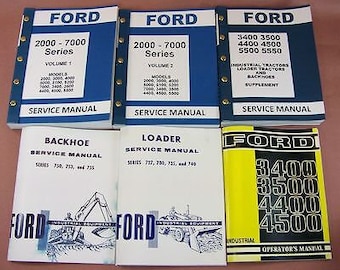 Ford 3400 3500 Loader Backhoe Tractor Service Repair Shop Manual Owner Operators