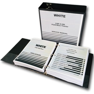 White 2-85 Field Boss Tractor Service Parts Manual Set Repair Workshop Book