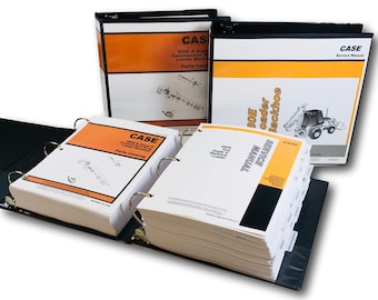 Case 580E 580Se 580 Super E Loader Backhoe Service Manual Parts Catalog Book