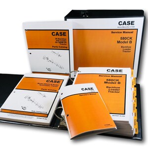 Case 580B 580Ck B Hydrostatic Tractor Loader Backhoe Service Parts Operators Set