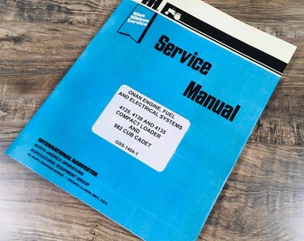International 4125 Skid Steer Compact Loader Onan Engine Service Manual Repair