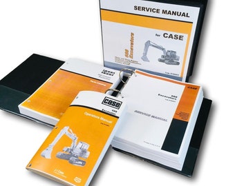 Case 688 Excavator Service Manual Parts Catalog Operators Set PIN Before 11601