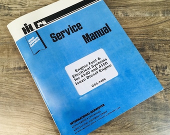 International Isuzu Diesel Engine Service Repair Shop Manual Overhaul Gss-1486