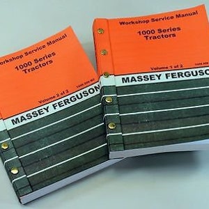 Massey Ferguson 1010 1020 Tractor Service Repair Shop Manual Technical Workshop