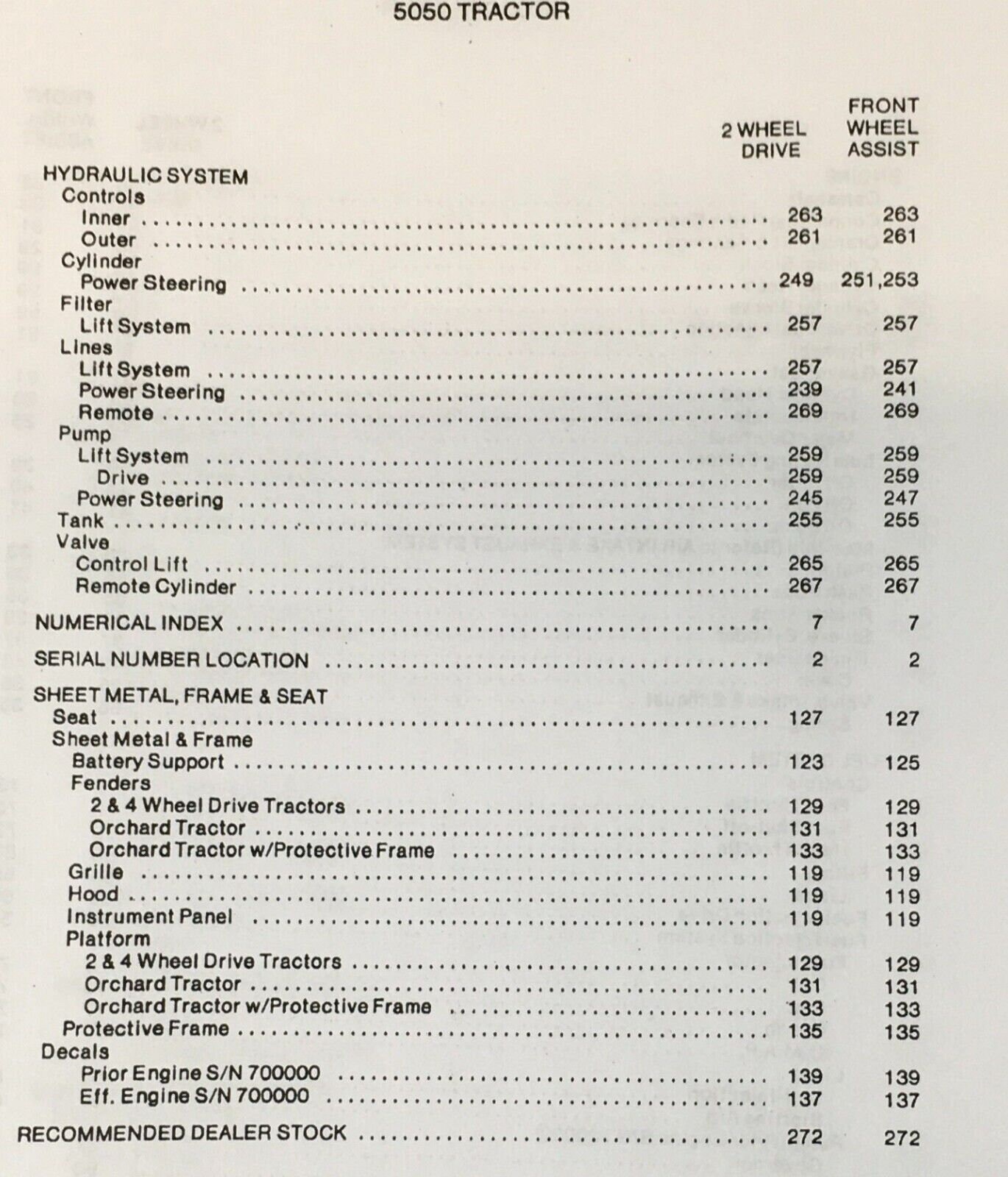 ALLIS CHALMERS 5050 TRACTOR visual data 4
