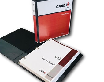 Case Ih 275 Compact Tractor Service Manual Repair Shop Book Overhaul Workshop