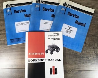 Farmall And International 100 130 140 Tractor Service Manual Repair Shop Book Ih