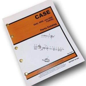 Case 584E 585E 586E Forklifts Fork Lift Parts Manual Catalog Exploded Views Book