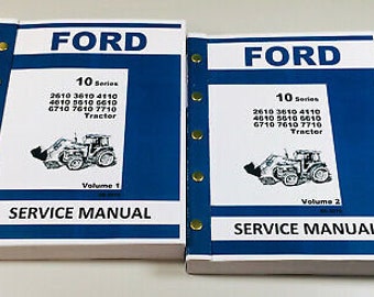 Ford Tractor 6610 6710 7610 7710 Service Repair Shop Manual Overhaul
