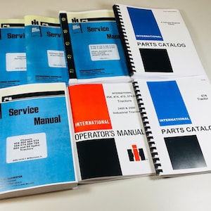 International 674 Diesel Tractor Service Parts Operators Manual Engine Chassis