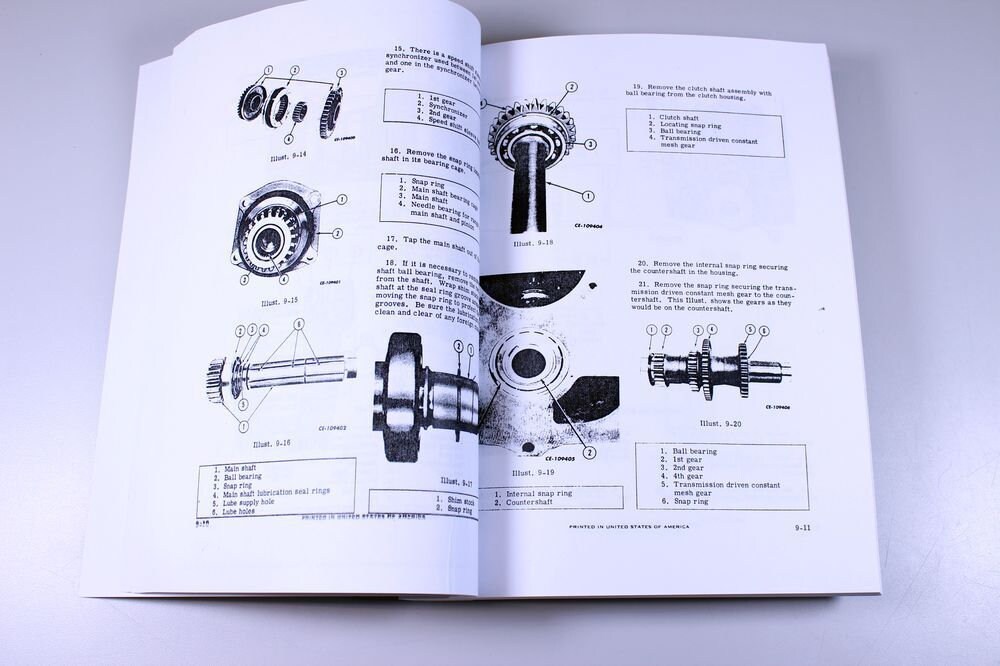 International 2500B 2514B Gas Backhoe Loader Tractor Service