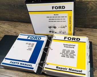 Ford 340 340A 340B Loader Backhoe Tractor Service Repair Parts Manual Shop Books