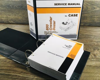 Case 850 Crawler Dozer Loader Service Repair Manual Technical Shop Book Binder