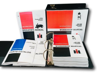 Farmall International 1026 Tractor Service Repair Shop Manual W Parts Operators