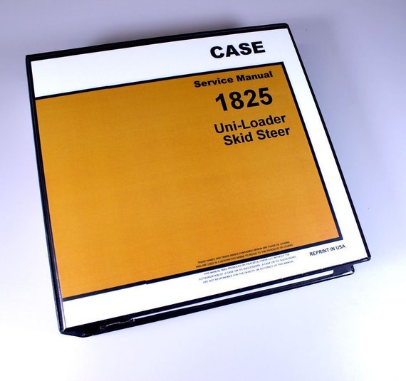 Case 1845 Uni-Loader Skid Steer Service Manual – Technical Shop Repair Book (676 Pgs)