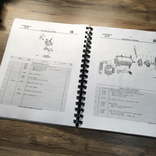Farmall H & HV Tractor Parts Catalog Manual - Brand New Reproduction