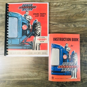 Fordson Power Major Tractor Parts Operators Manual Owners Set Instructions Book