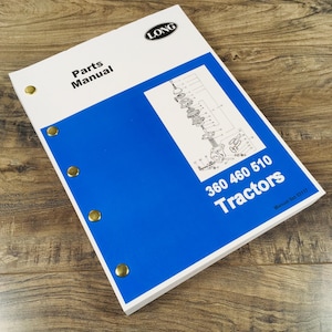 Lange 360 460 510 Traktor Teile Katalog Handbuch Buch Explosionszeichnungen Numbers