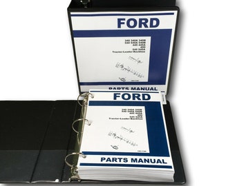 Ford 340 340A 340B Loader Backhoe Tractor Parts Manual Catalog Book Assembly