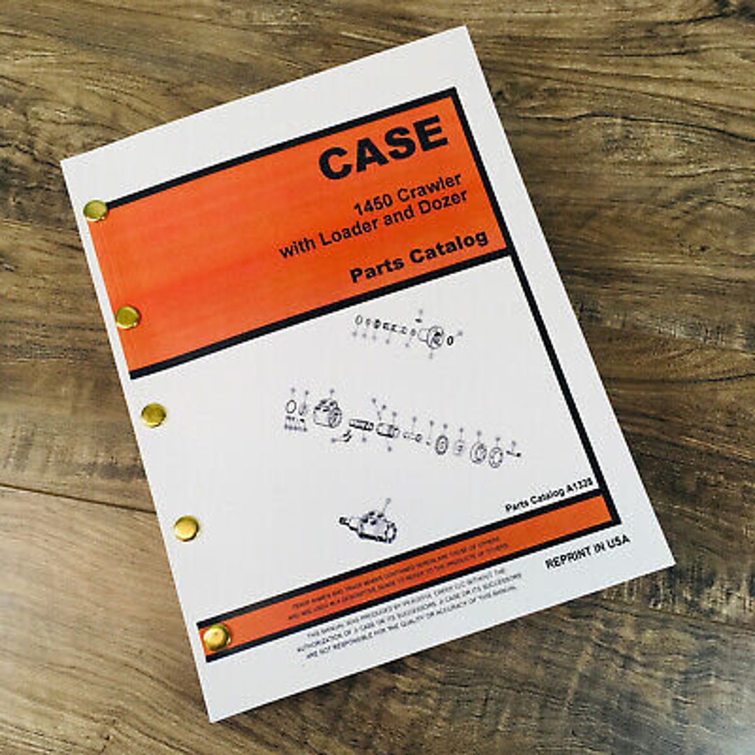 Case 1450 Crawler Dozer Loader Tractor Parts Manual Catalog Exploded case-1450-crawler-dozer-loader-tractor-parts-manual-catalog-exploded