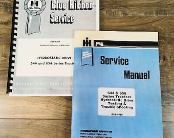 Farmall International 544 656 70 Hydrostatic Drive Tractor Service Manual Set Ih