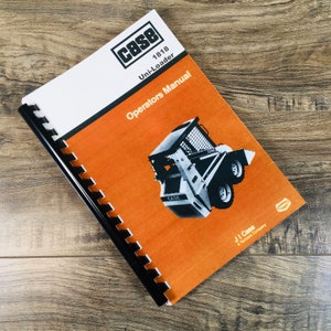 J I Case 1818 Uni-Loader Skid Steer Operators Owners Manual Controls
