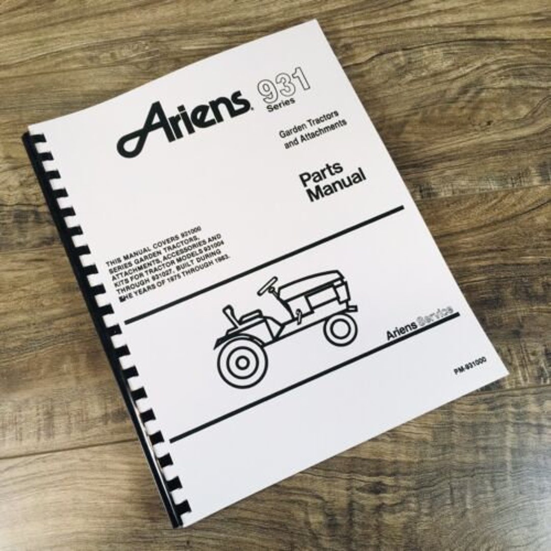 ARIENS 931 SERIES visual data 4