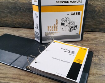 Case 1737 Uni-Loader Skid Steer Service Technical Manual Repair Shop Binder