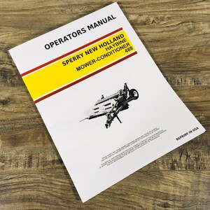 Manuale d'uso e manutenzione della falciatrice-condizionatrice Sperry New Holland 488 Haybine