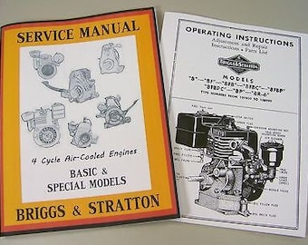 Briggs Stratton 8Fbpc 8R-6 Engine Service Repair Owner Operator Operating Part Manual