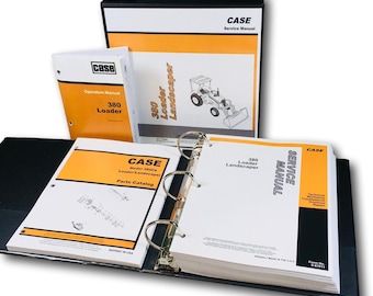 Case 380Ck 380Ll Loader Landscaper Tractor Backhoe Service Parts Operator Manual