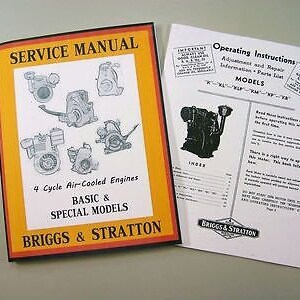 Briggs Stratton Kp Kr Engine Service Repair Owner Operator Operating Part Manual