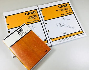 Case 580Ck Tractor Loader Backhoe Operators Manual Parts Catalog Set