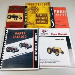 Ford Naa 1939-1953 Tractor Service Parts Operators Manual Shop Repair Set