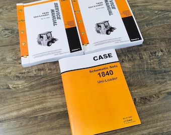 Case 1840 Uni-Loader Skid Steer Service Repair Schematics Manual Shop Book