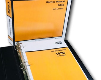 Case 1830 Uni Loader Skid Steer Loader Service Manual Repair Shop Book Technical