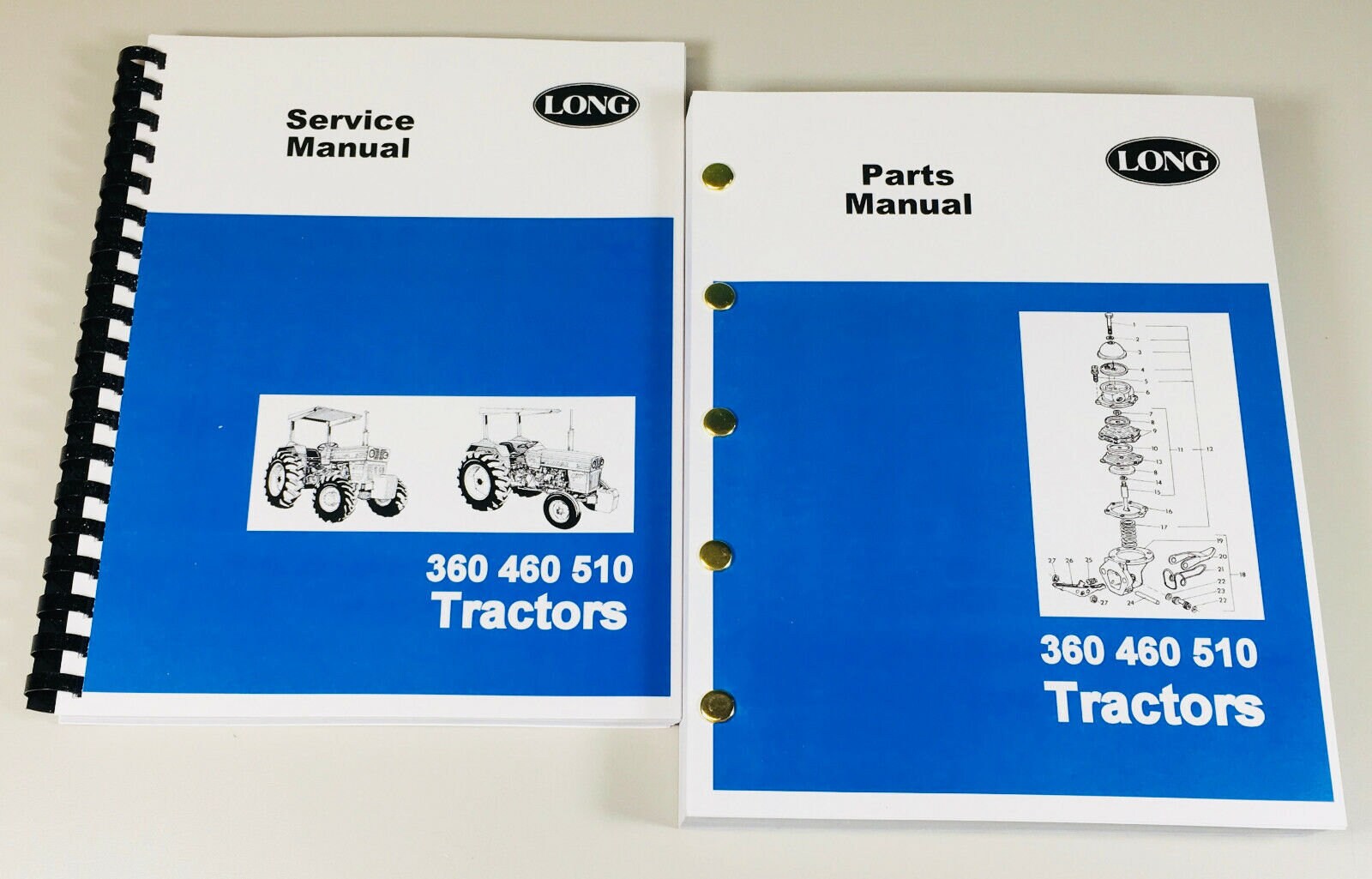 Long 2360 2460 2510 Tractor Service Repair Shop Manual Parts Catalog Book Set