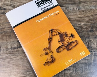 Case Drott 40LC Series B 40LCB Feller Buncher Operators Manual Owners Book