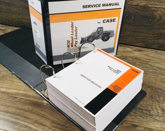 Case W30 Wheel Loader Pay Loader Service Technical Manual Repair Shop In Binder