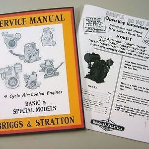Briggs Stratton Ahp Ahr4 Motorservice Reparatie Eigenaar Operator Bedieningsonderdeelhandleiding