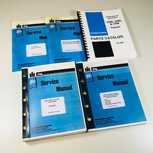 International 3388 3588 3788 Tractor Service Parts Manual Complete Shop Set Ih