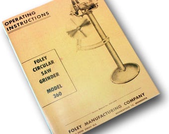 thumbnail interactive-video image 1 of Foley Belsaw Model 308 Saw Chain Grinder - Complete Service & Operator Manual #0314 1 of 3