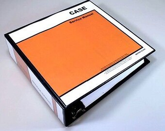 Case W26 Articulated Wheel Loader Service And Parts Catalog Manuals In Binder