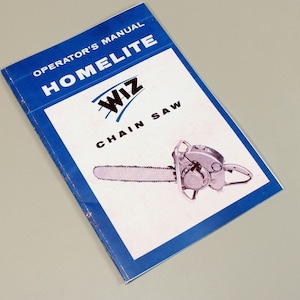 Homelite Wiz チェーンソー オーナーズ オペレーターマニュアル メンテナンス 調整 バー チェーン